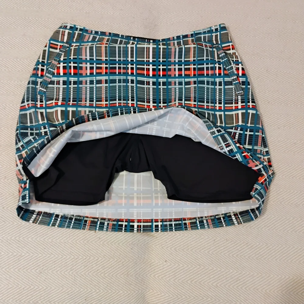 Tail Size Med Geometric Patterned Women's Golf Skort Plaid - Picture 3 of 5
